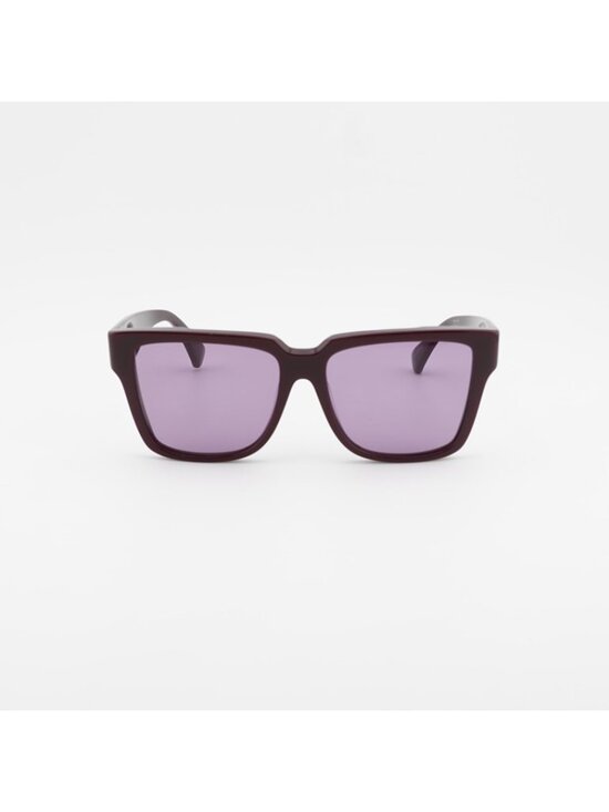 Max Mara GLIMPSE2 MM0078 69Y Sunglasses Bordeaux Square Frame, Violet Lenses main image 6
